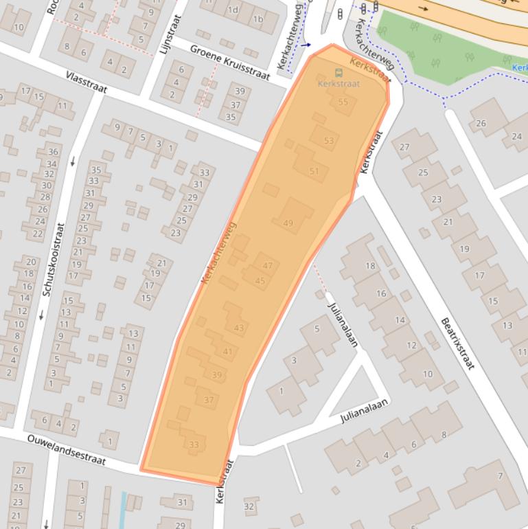 Kaart van postcodegebied 3171GE.