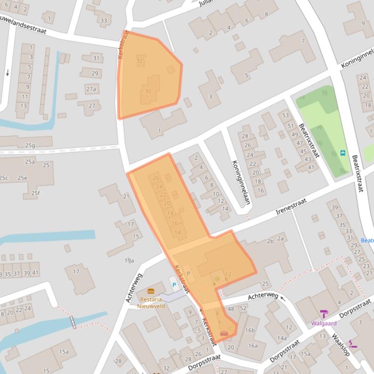 Kaart van postcodegebied 3171GG.