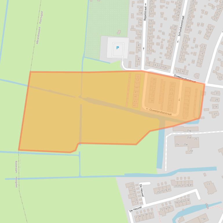 Kaart van postcodegebied 3171GK.