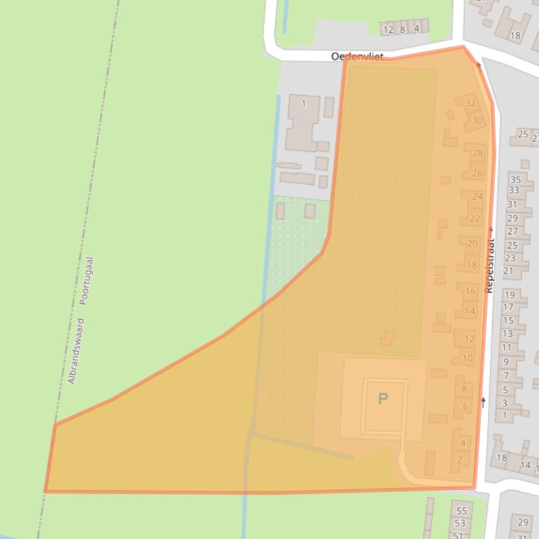Kaart van postcodegebied 3171GN.