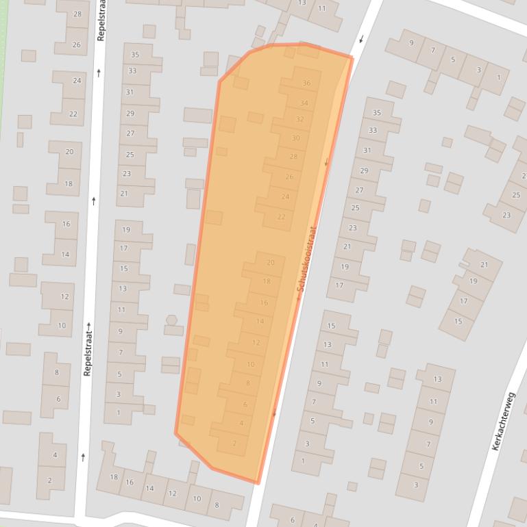 Kaart van postcodegebied 3171GS.