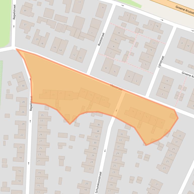 Kaart van postcodegebied 3171GT.