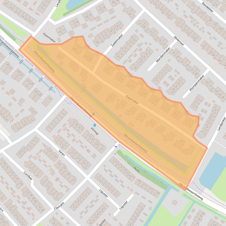 Kaart van postcodegebied 3171HC.