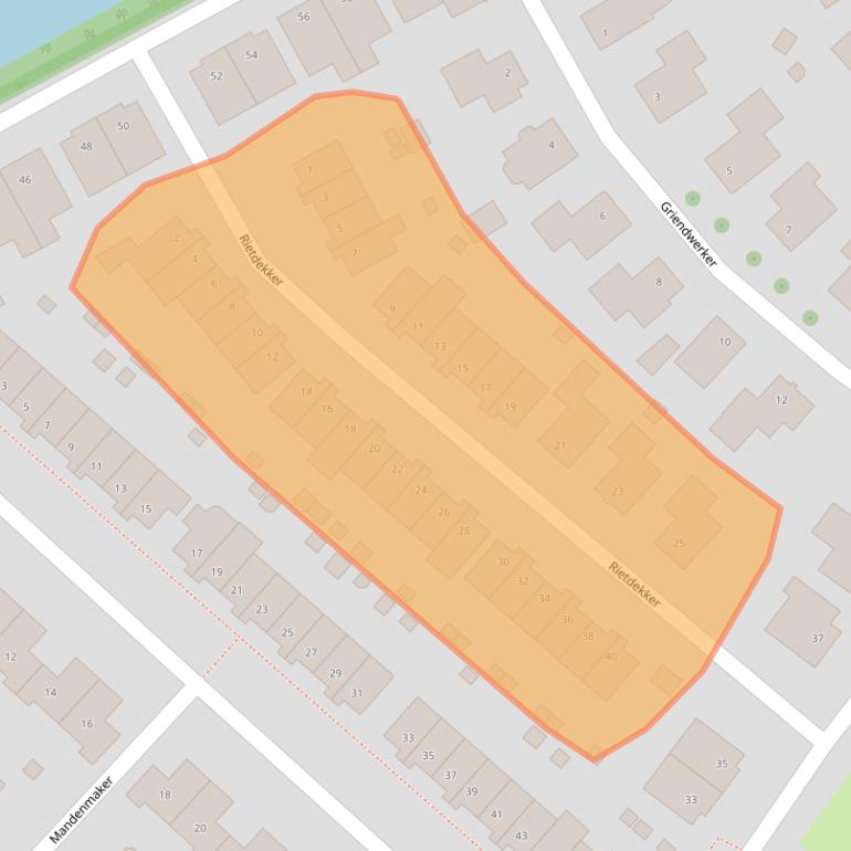 Kaart van postcodegebied 3171HK.