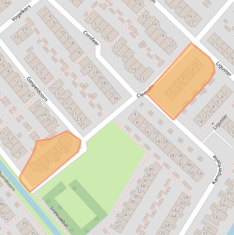 Kaart van postcodegebied 3171PA.