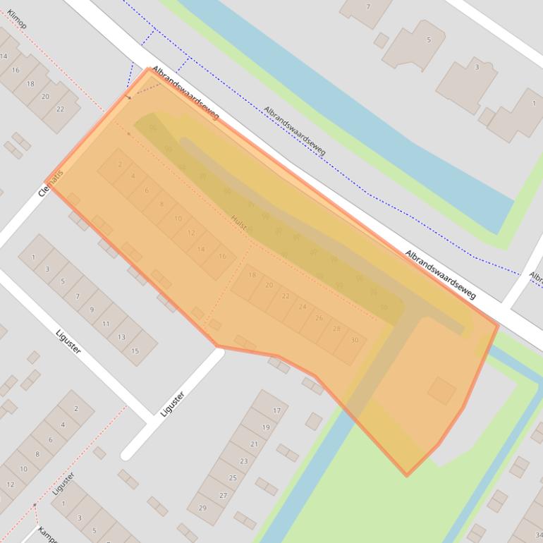 Kaart van postcodegebied 3171PB.