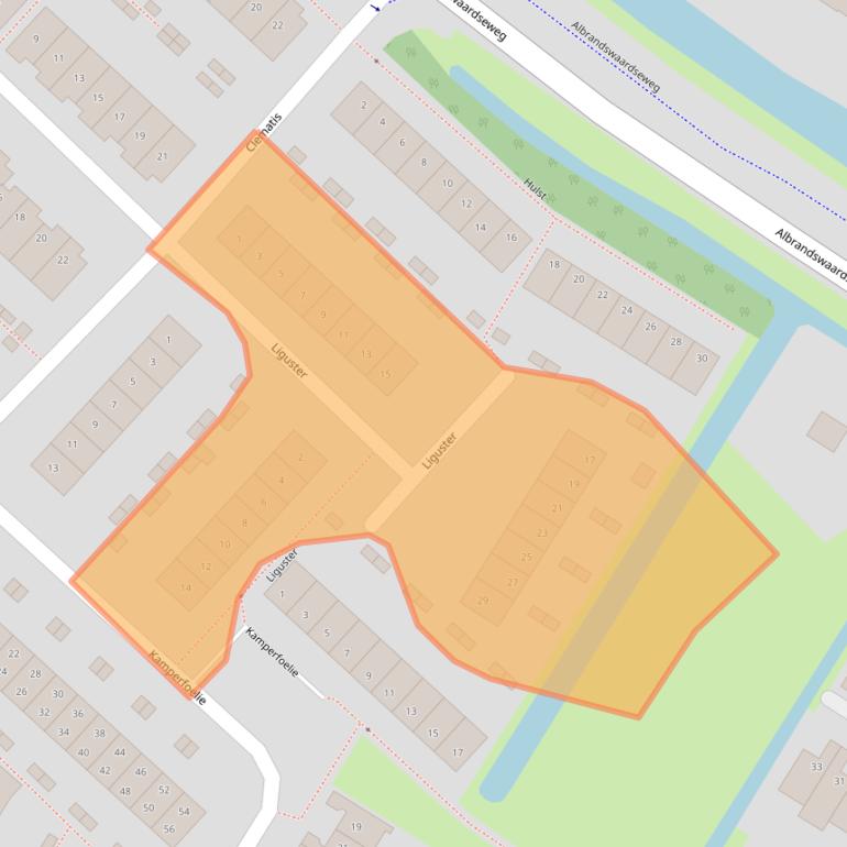 Kaart van postcodegebied 3171PG.