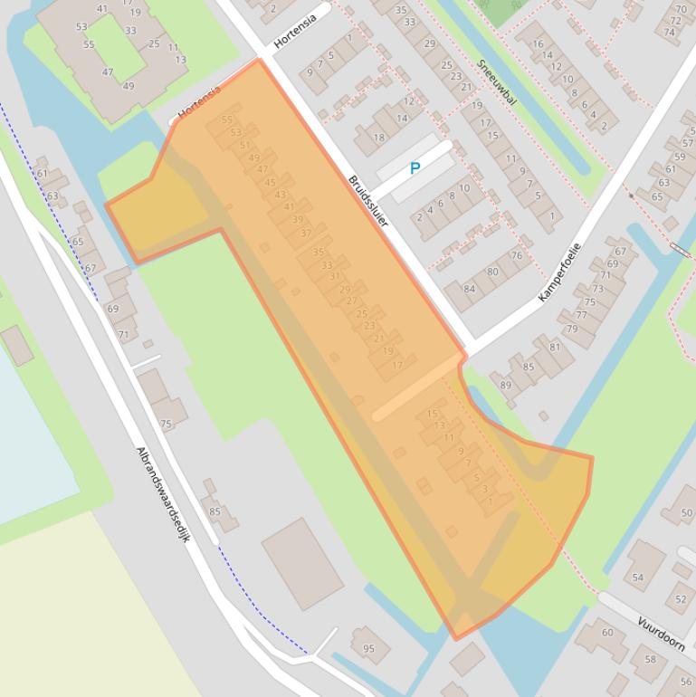 Kaart van postcodegebied 3171PK.