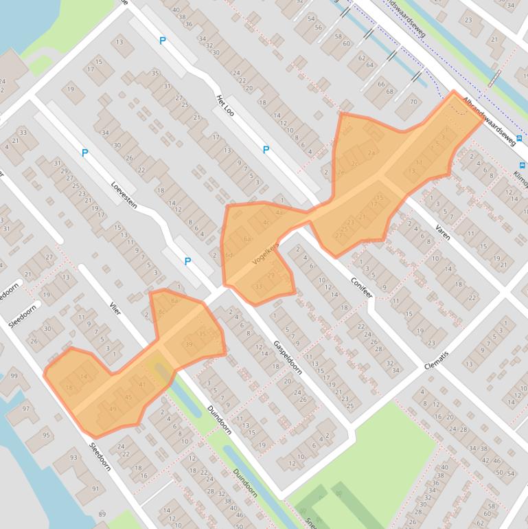 Kaart van postcodegebied 3171PP.