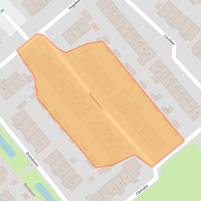 Kaart van postcodegebied 3171PS.