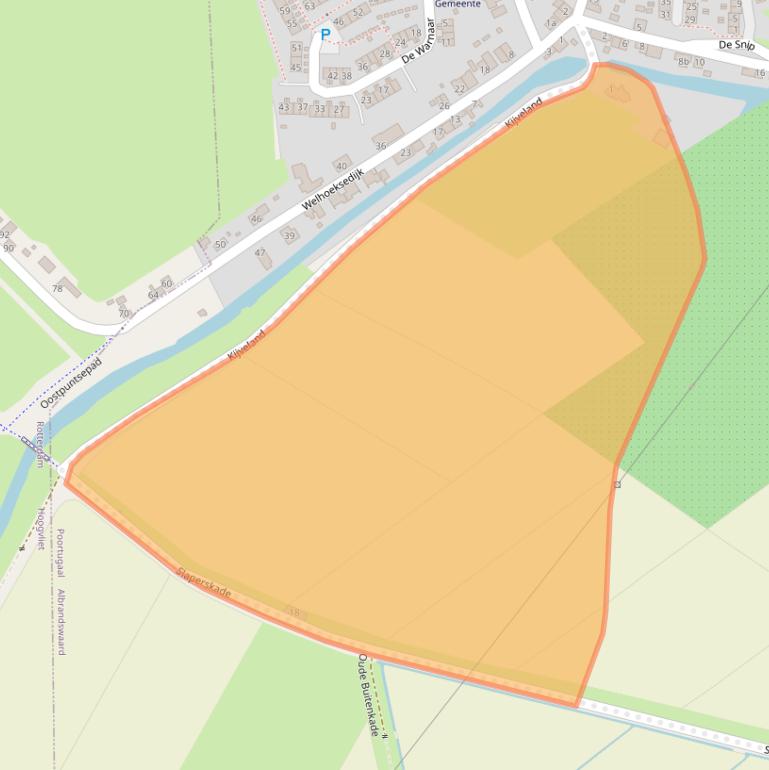 Kaart van postcodegebied 3171TA.