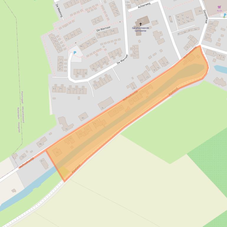 Kaart van postcodegebied 3171TD.