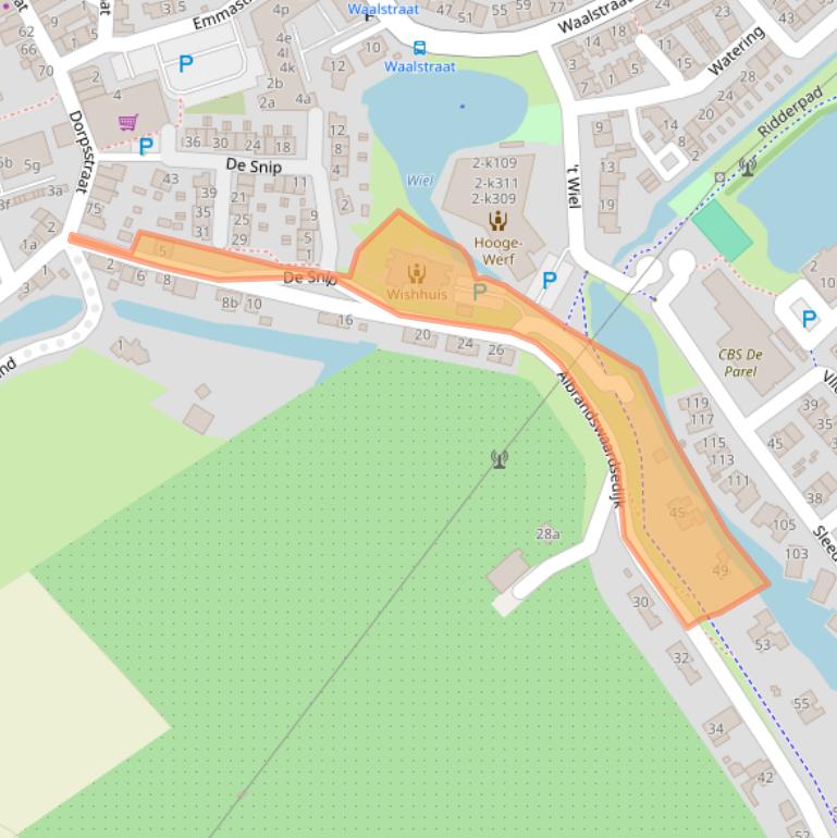 Kaart van postcodegebied 3171TE.