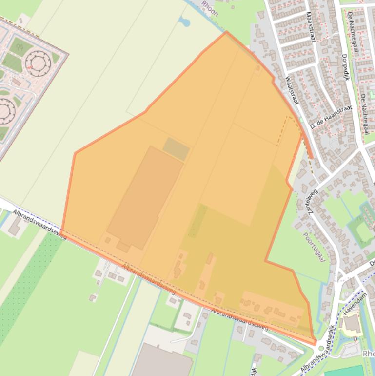 Kaart van postcodegebied 3171XA.