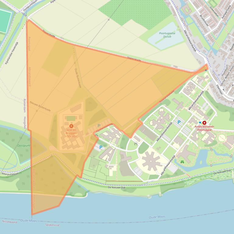 Kaart van postcodegebied 3172AB.