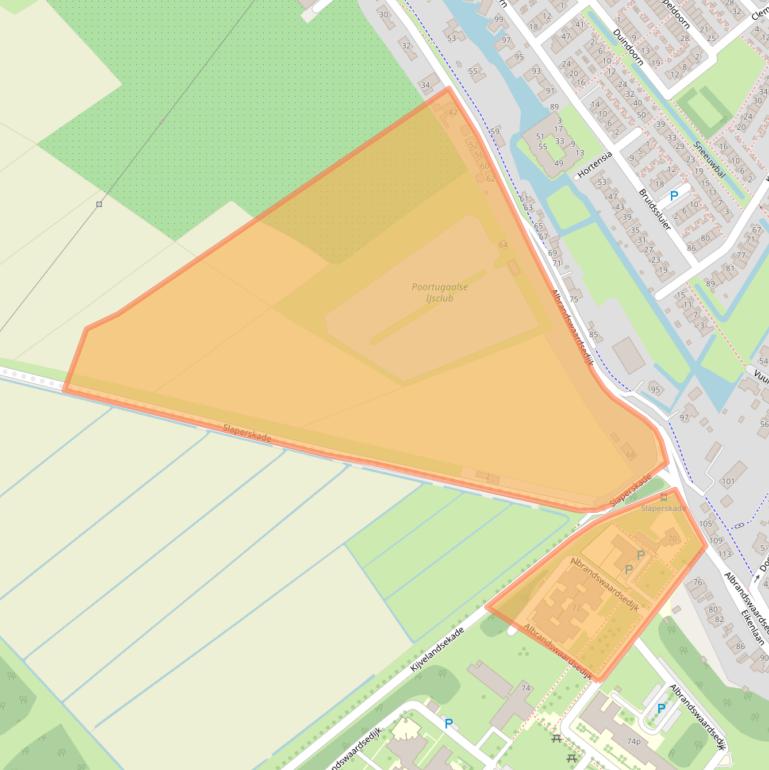 Kaart van postcodegebied 3172TJ.
