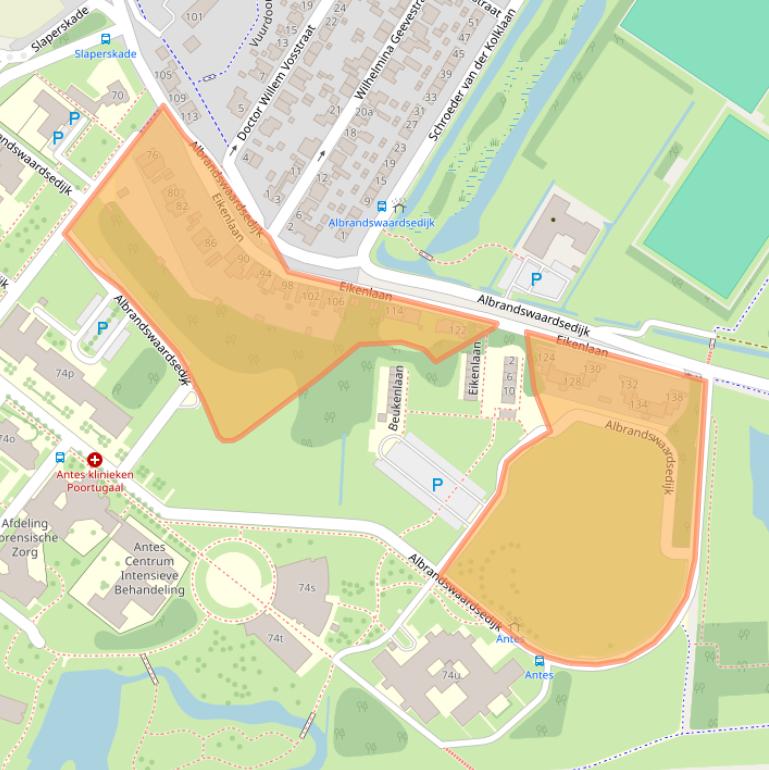 Kaart van postcodegebied 3172TK.