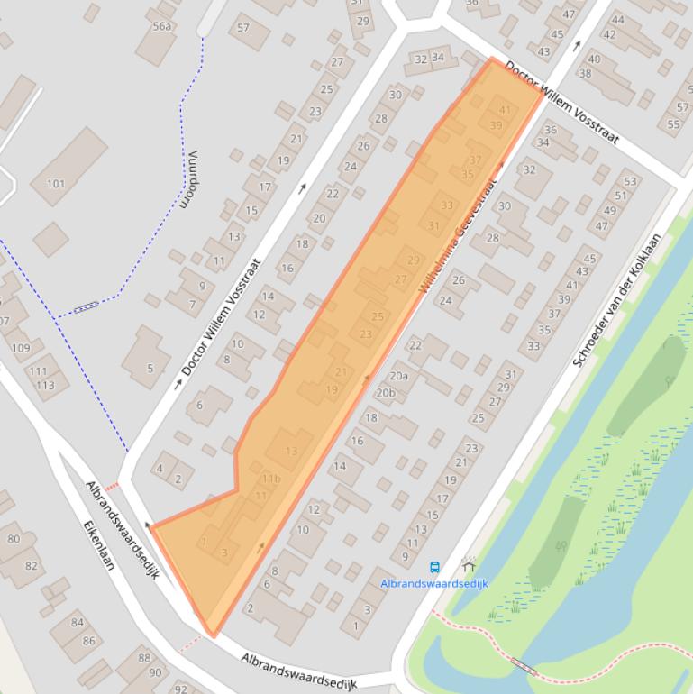 Kaart van postcodegebied 3172VC.