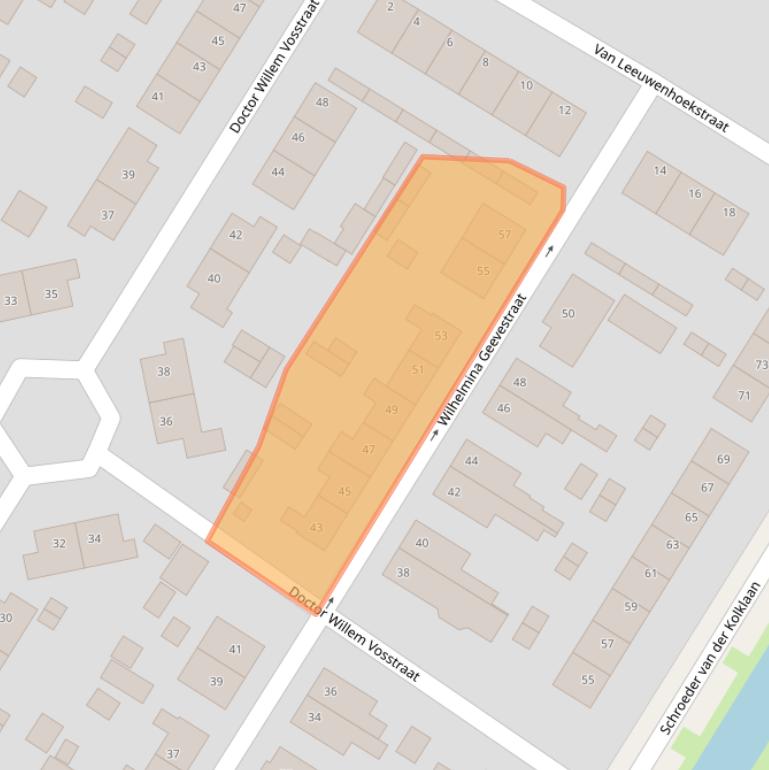 Kaart van postcodegebied 3172VD.