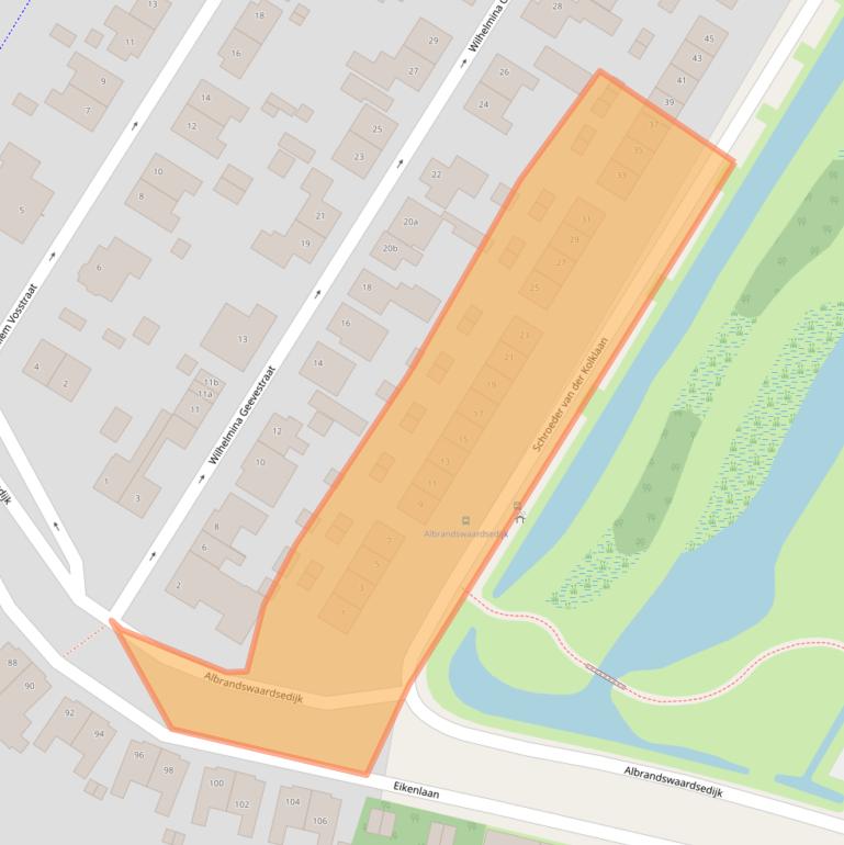 Kaart van postcodegebied 3172VH.