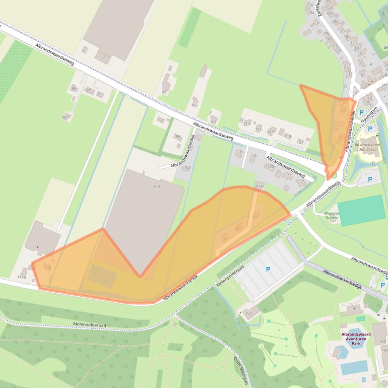 Kaart van postcodegebied 3172XA.