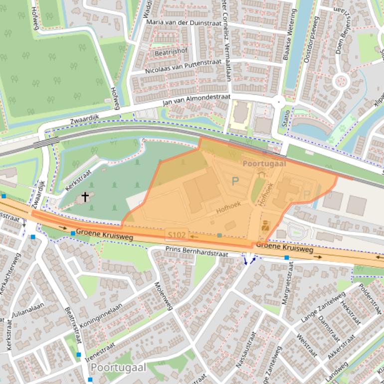 Kaart van postcodegebied 3176PD.