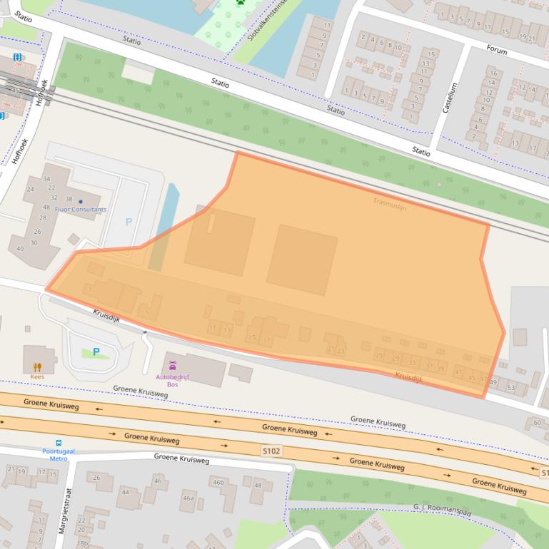 Kaart van postcodegebied 3176PG.