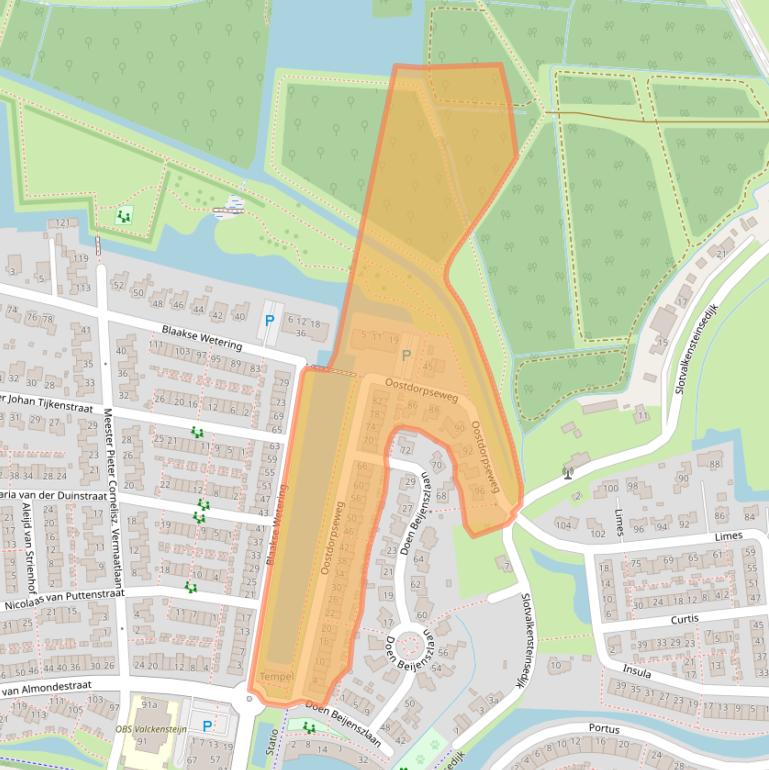 Kaart van postcodegebied 3176PL.