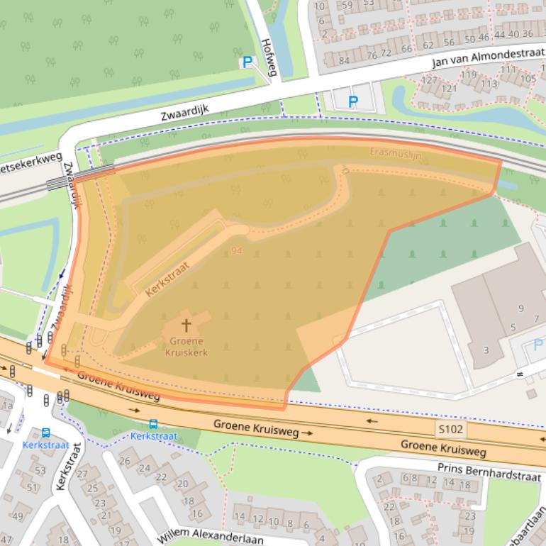 Kaart van postcodegebied 3176PS.