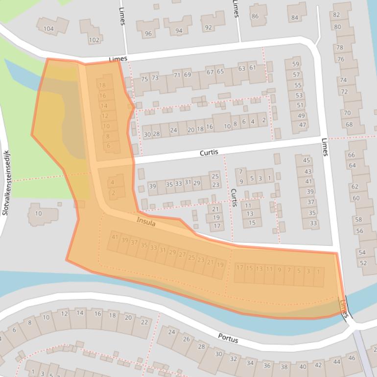 Kaart van postcodegebied 3176TD.