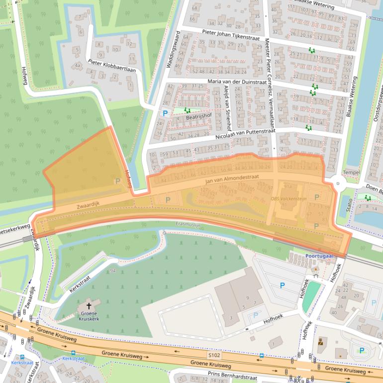 Kaart van postcodegebied 3176VA.