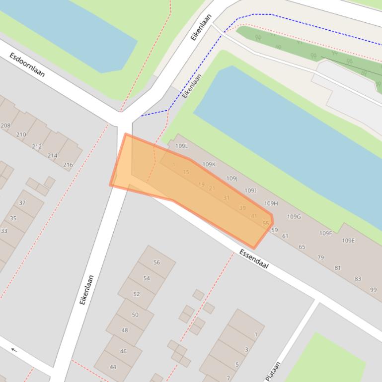 Kaart van postcodegebied 3181AD.