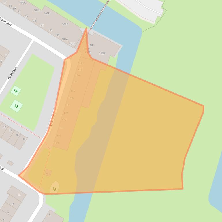 Kaart van postcodegebied 3181AG.
