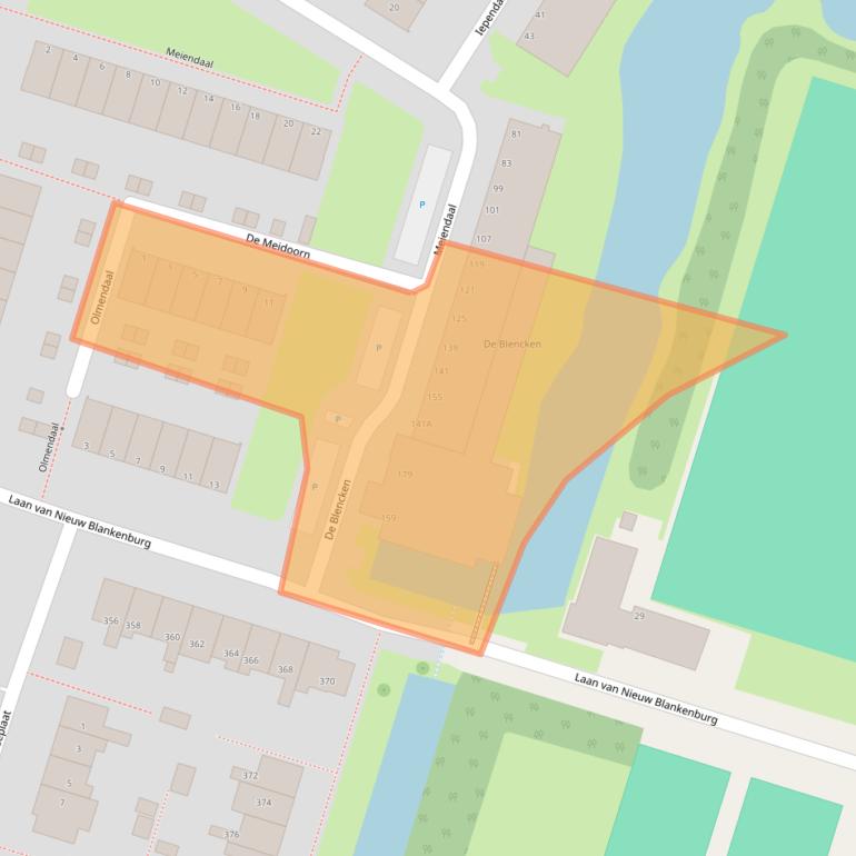 Kaart van postcodegebied 3181AS.