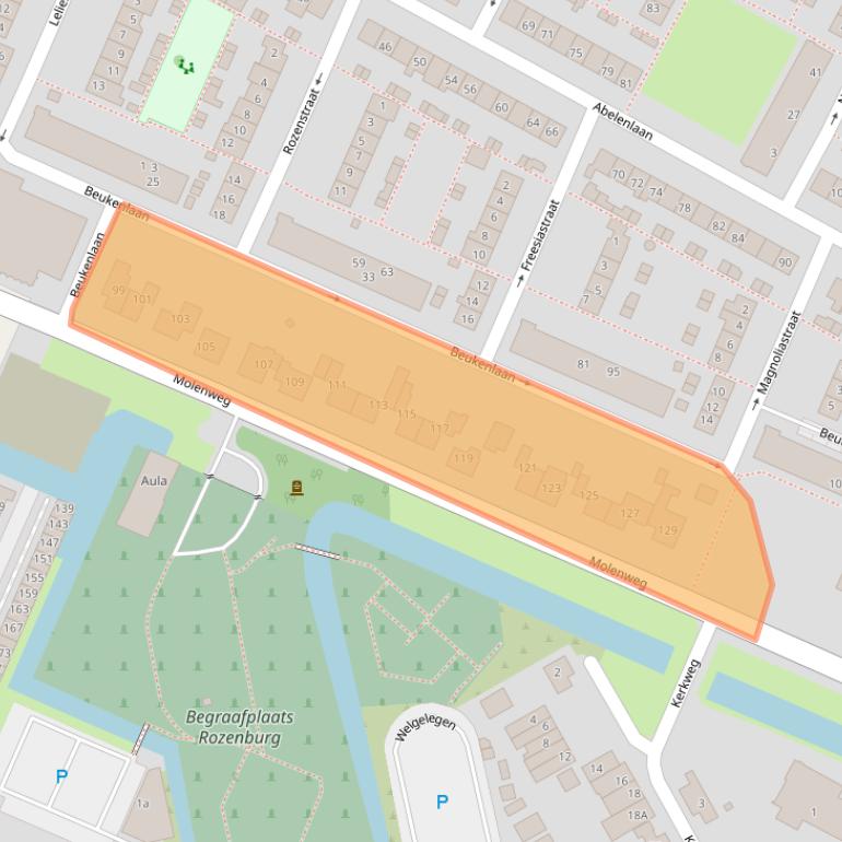 Kaart van postcodegebied 3181AV.