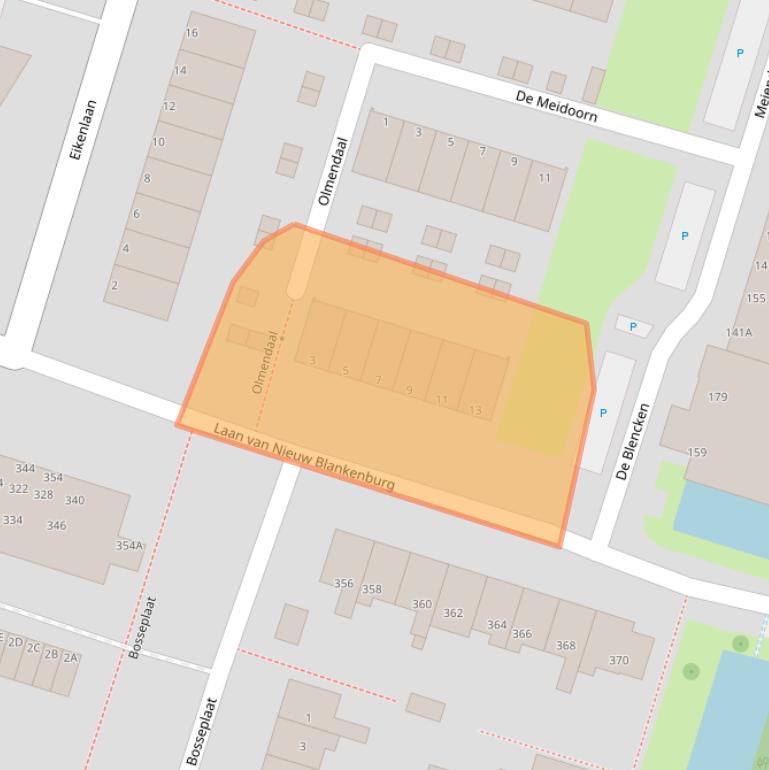 Kaart van postcodegebied 3181AX.