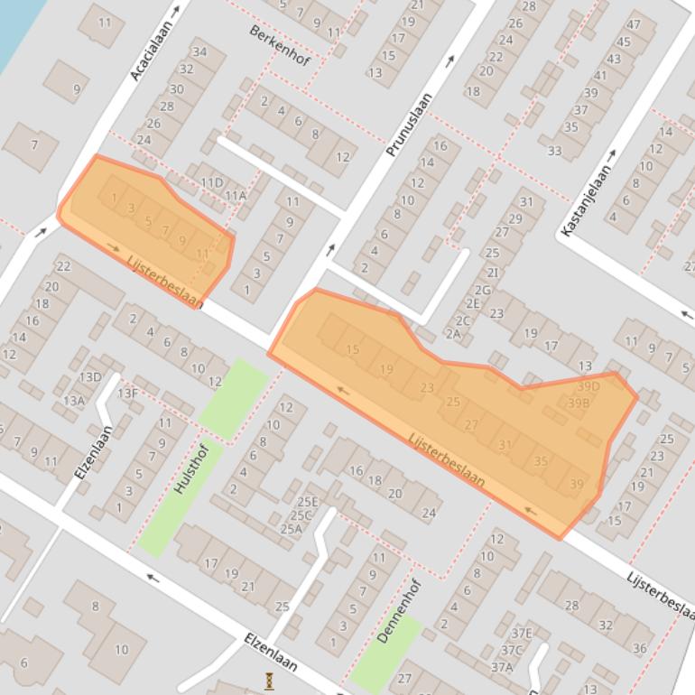 Kaart van postcodegebied 3181BL.