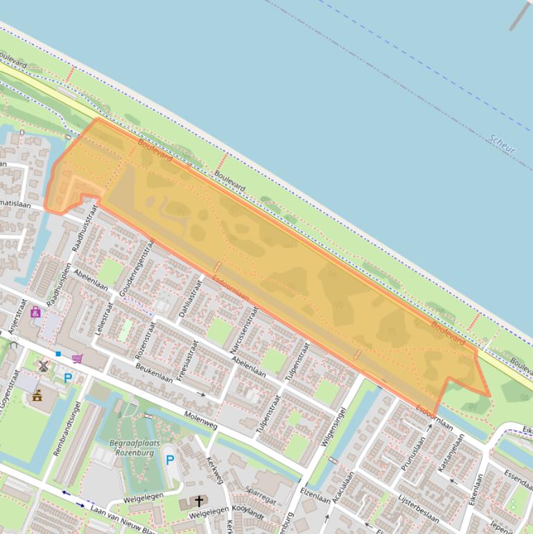 Kaart van postcodegebied 3181CA.