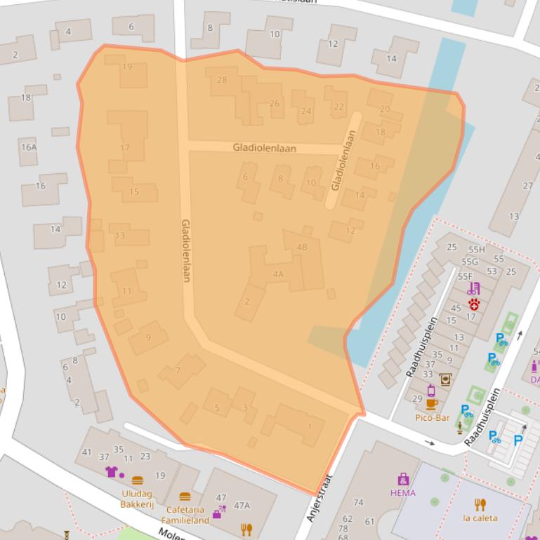 Kaart van postcodegebied 3181CC.