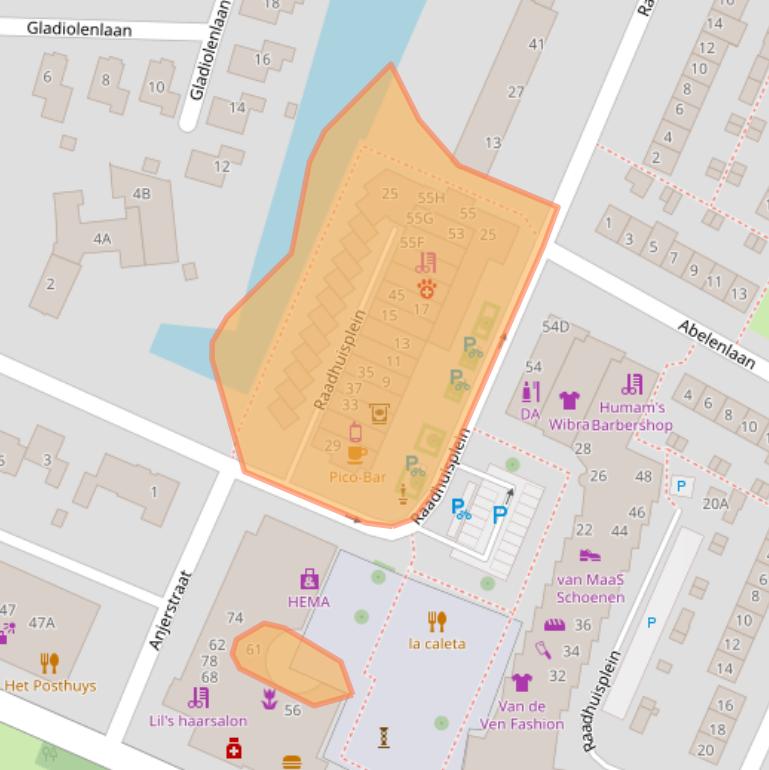 Kaart van postcodegebied 3181CE.