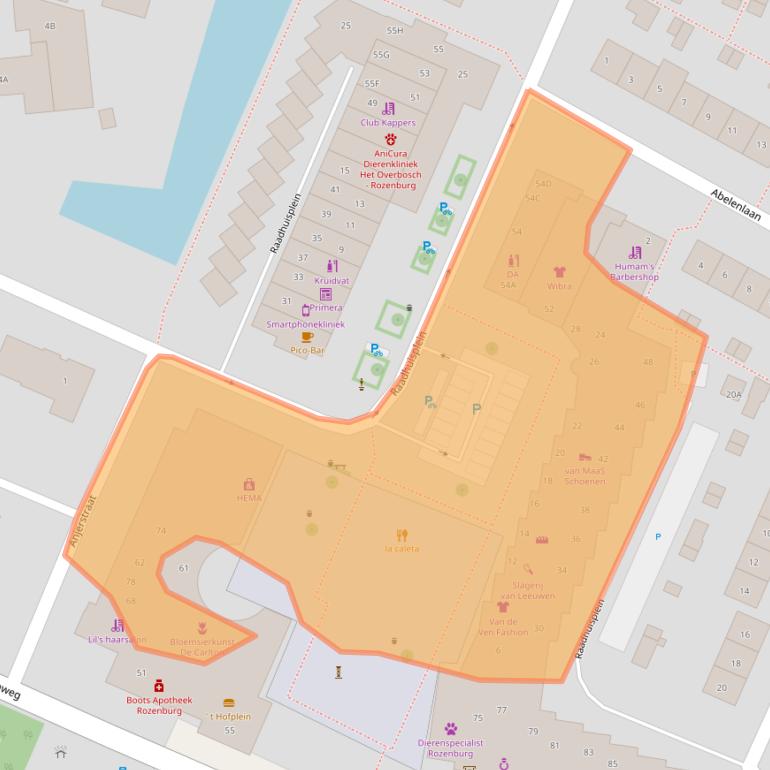 Kaart van postcodegebied 3181CG.