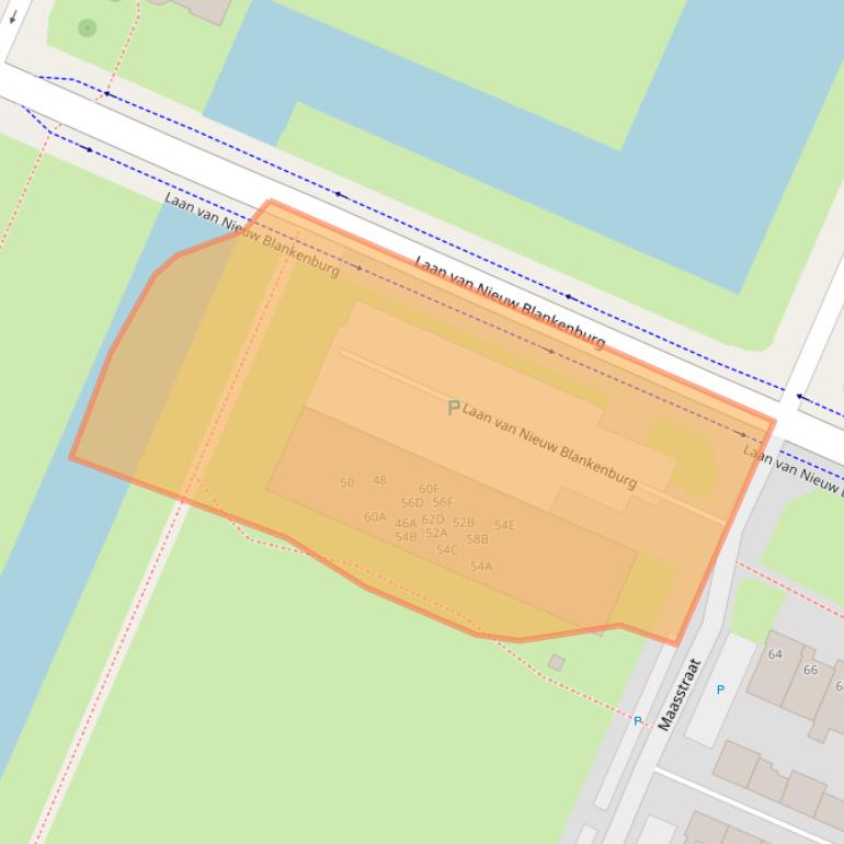 Kaart van postcodegebied 3181DB.