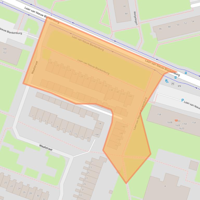 Kaart van postcodegebied 3181DE.