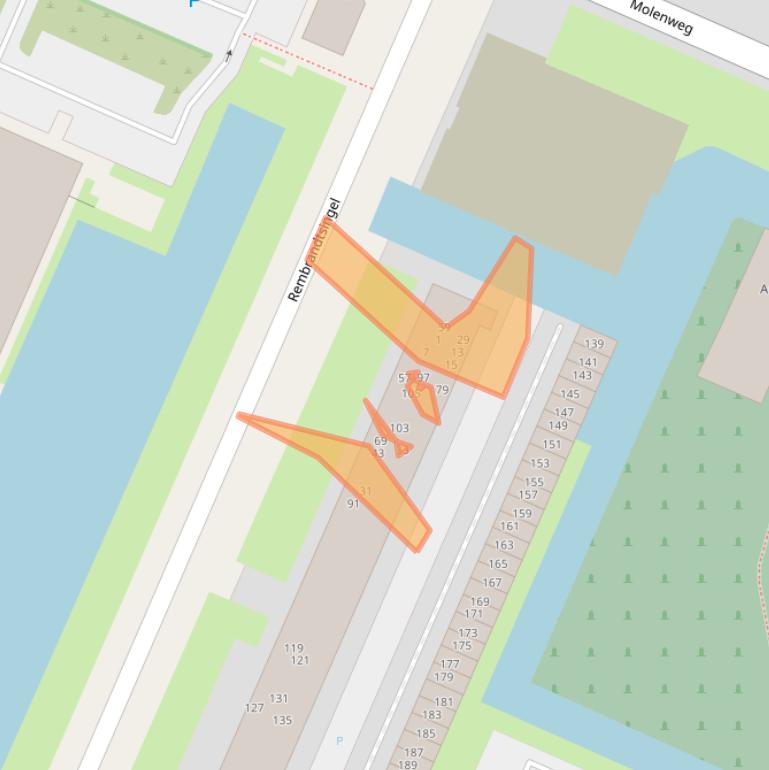 Kaart van postcodegebied 3181DJ.