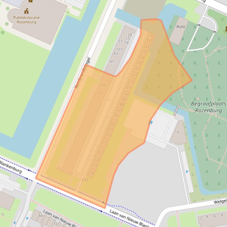 Kaart van postcodegebied 3181DL.