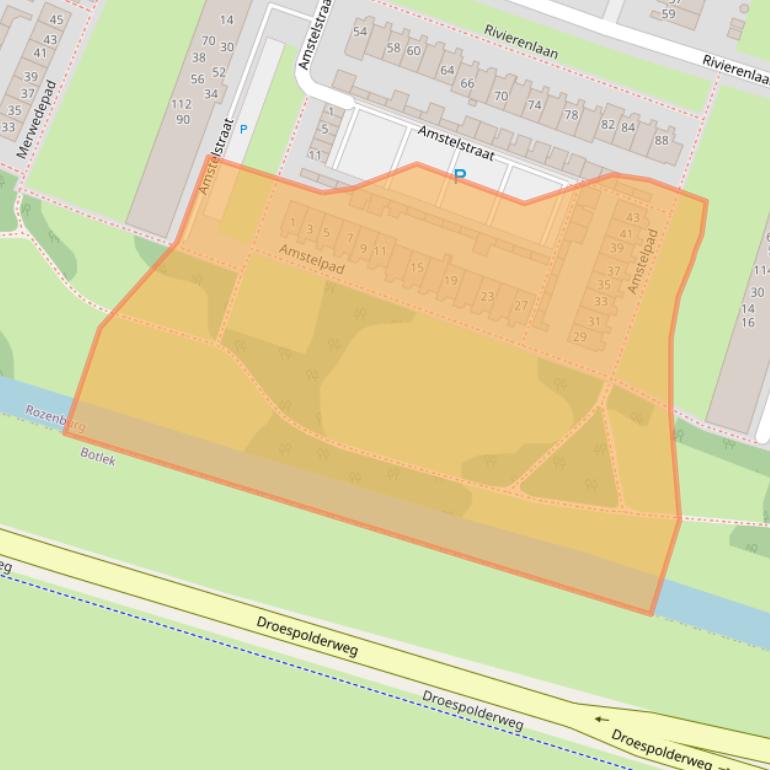 Kaart van postcodegebied 3181EA.