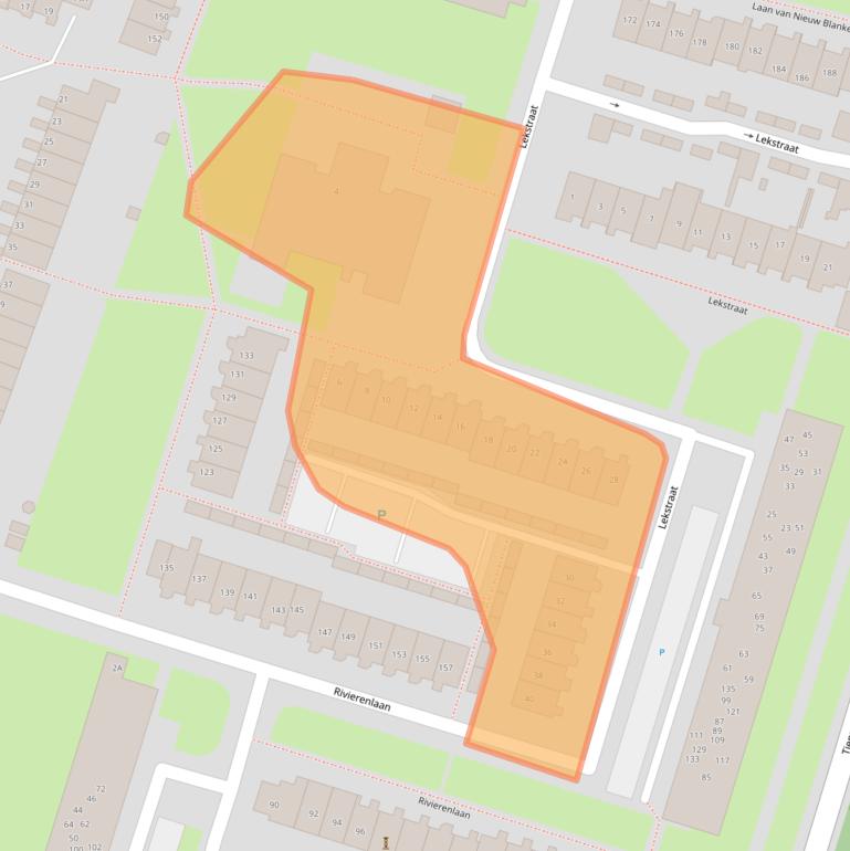 Kaart van postcodegebied 3181EG.