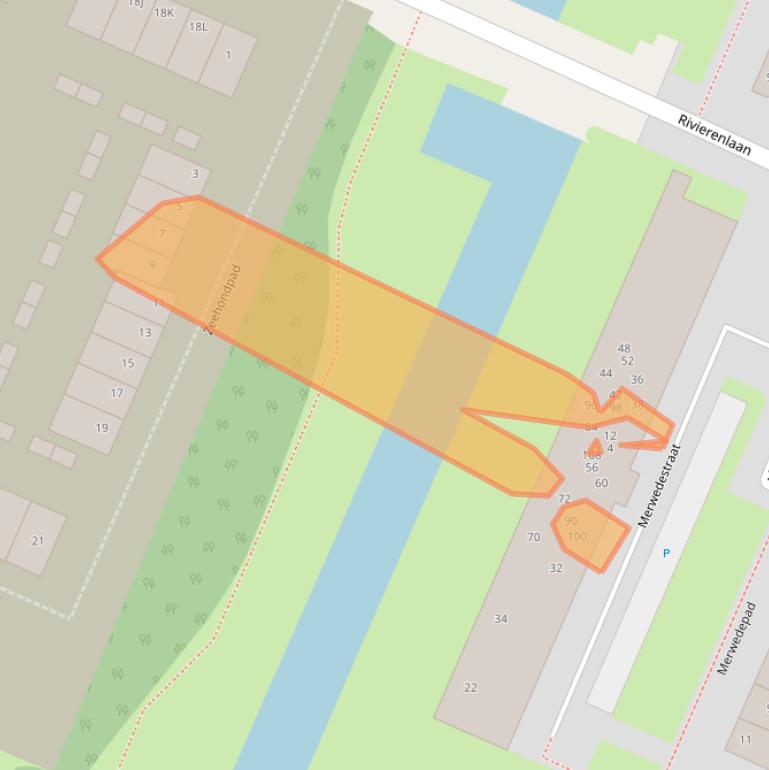 Kaart van postcodegebied 3181EM.