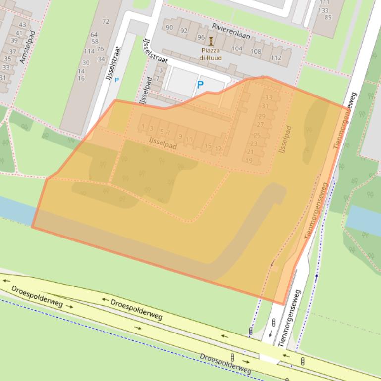 Kaart van postcodegebied 3181EN.