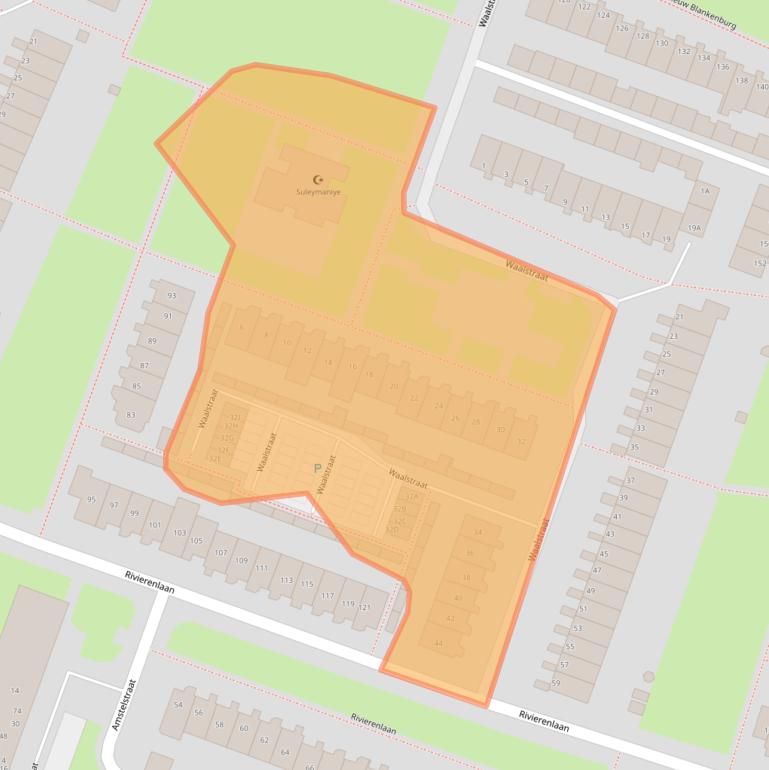Kaart van postcodegebied 3181ET.